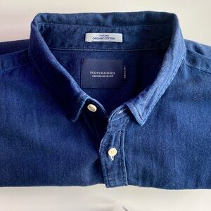 Scotch & Soda dark denim - button down size: L